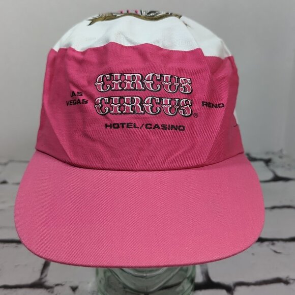 Circus Circus Hat Snapback Pink White Vegas Reno Collectible - Picture 1 of 8